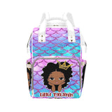 Melanin Queen Multi-Function Diaper Backpack/Diaper Bag (Model 1688)