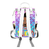 Melanin Queen Multi-Function Diaper Backpack/Diaper Bag (Model 1688)