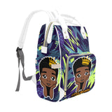 Melanin King Multi-Function Diaper Backpack/Diaper Bag (Model 1688)